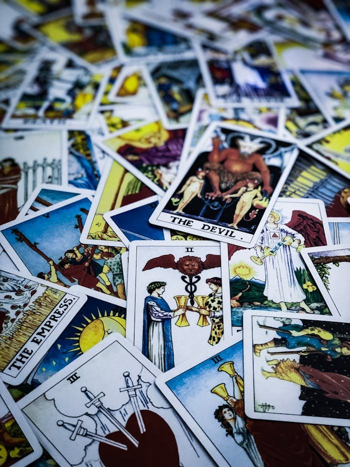 Scattered  Tarot Cards